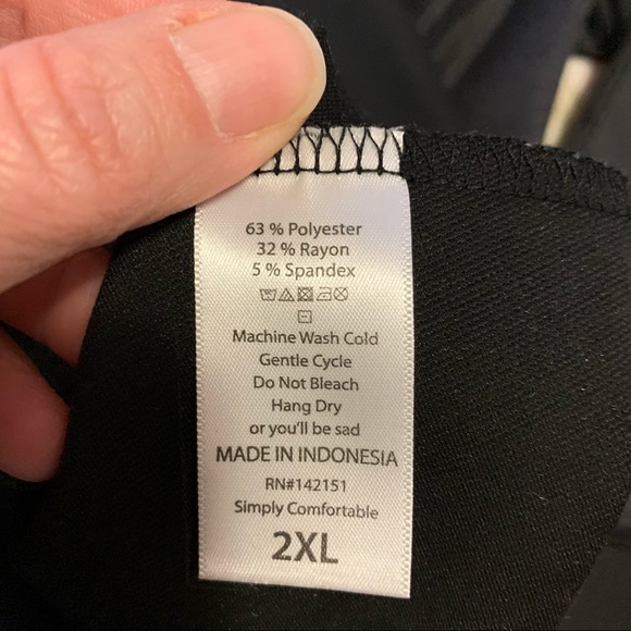 LuLaRoe Nicole Dress in Dark Gray Size 2X - Picture 3 of 3